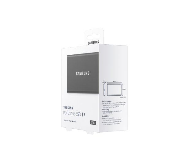 Samsung Portable SSD T7 2TB USB 3.2 Gen. 2 Szary - 562884 - zdjęcie 11